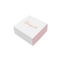 Caja de cartón para pendientes o conjunto color blanco 62x62x28 mm SL-61-B-RS