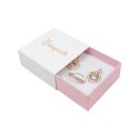 Écrin en carton pour boucles d’oreilles ou parure, blanc 62 x 62 x 28 mm SL-61-B-RS
