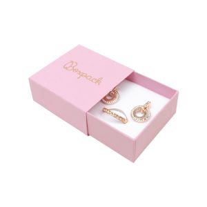 Écrin en carton pour boucles d’oreilles ou parure, rose 62 x 62 x 28 mm SL-61-RS-RS