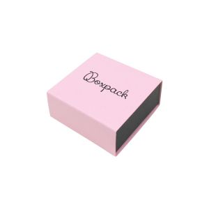 Caja de cartón para pendientes o conjunto color rosa 62x62x28 mm SL-61-RS-N