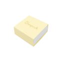 Écrin en carton pour boucles d’oreilles ou parure, jaune 62 x 62 x 28 mm SL-61-AM-B
