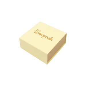 Écrin en carton pour boucles d’oreilles ou parure, jaune 62 x 62 x 28 mm SL-61-AM-K