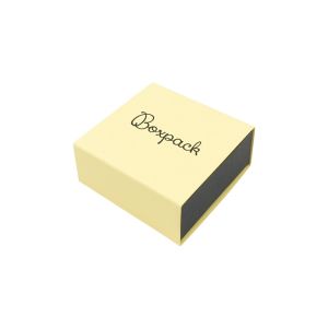 Caja de cartón para pendientes o conjunto color amarillo 62x62x28 mm SL-61-AM-N