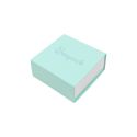 Caja de cartón para pendientes o conjunto color aguamarina 62x62x28 mm SL-61-AQ-B