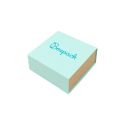 Schachtel aus Karton in Aquamarin für Ohrringe oder Schmucksets 62 x 62 x 28 mm SL-61-AQ-K