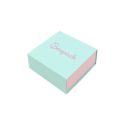 Caja de cartón para pendientes o conjunto color aguamarina 62x62x28 mm SL-61-AQ-RS