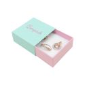 Astuccio in cartone per orecchini o parure, acquamarina 62 x 62 x 28 mm SL-61-AQ-RS