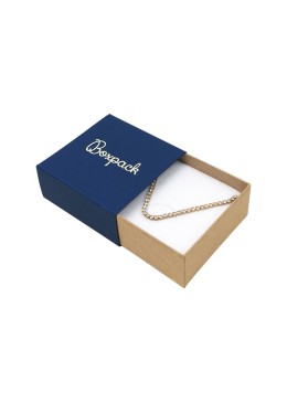 Caja de cartón para pendientes o conjunto color azul 62x62x28 mm SL-61-A-K