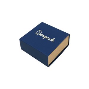 Caja de cartón para pendientes o conjunto color azul 62x62x28 mm SL-61-A-K