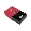 Rote Schachtel aus Karton für Ohrringe oder Schmucksets 62 x 62 x 28 mm SL-61-R-N