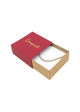 Caja de cartón para pendientes o conjunto color rojo 62x62x28 mm SL-61-R-K