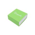 Caja de cartón para pendientes o conjunto color verde 62x62x28 mm SL-61-VE-B