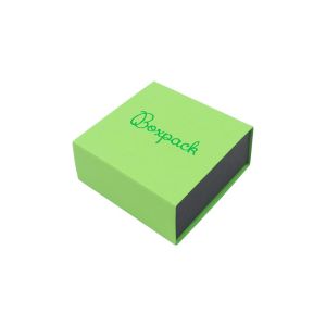 Caixa em cartão para brincos ou conjunto, verde 62 x 62 x 28 mm SL-61-VE-N