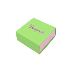Caja de cartón para pendientes o conjunto color verde 62x62x28 mm SL-61-VE-RS