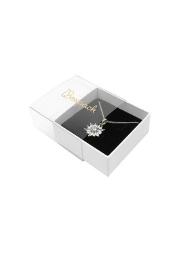 Caja de cartón para pendientes o conjunto color transparente 62x62x28 mm SL-61-TR-B