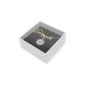 Caja de cartón para pendientes o conjunto color transparente 62x62x28 mm SL-61-TR-B