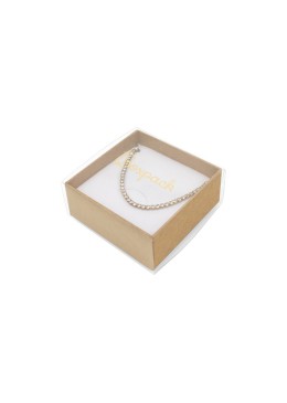 Caja de cartón para pendientes o conjunto color transparente 62x62x28 mm SL-61-TR-K