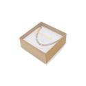 Écrin en carton pour boucles d’oreilles ou parure, transparent 62 x 62 x 28 mm SL-61-TR-K