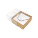Écrin en carton pour boucles d’oreilles ou parure, transparent 62 x 62 x 28 mm SL-61-TR-K