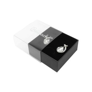 Cardboard earring or jewelry set box, clear 62 x 62 x 28 mm SL-61-TR-N