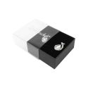 Caja de cartón para pendientes o conjunto color transparente 62x62x28 mm SL-61-TR-N