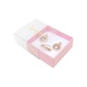 Cardboard earring or jewelry set box, clear 62 x 62 x 28 mm SL-61-TR-RS