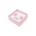 Caja de cartón para pendientes o conjunto color transparente 62x62x28 mm SL-61-TR-RS