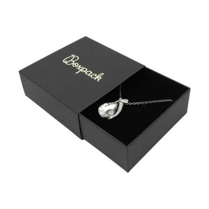 Écrin en carton pour pendentif ou parure, noir 83 x 83 x 33 mm SL-81-N-N