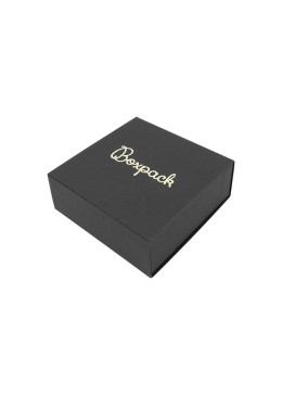 Caja de cartón para colgante o conjunto color negro 83x83x33 mm SL-81-N-N