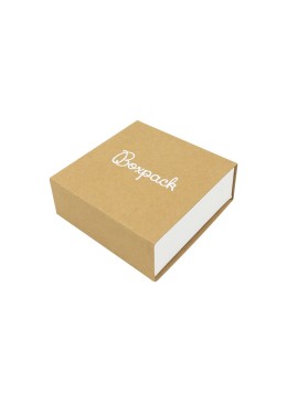 Caja de cartón para colgante o conjunto color kraft 83x83x33 mm SL-81-K-B