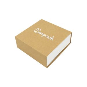 Cardboard pendant or jewelry set box, kraft 83 x 83 x 33 mm SL-81-K-B