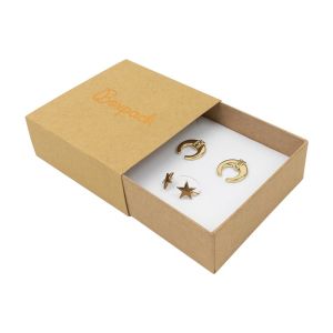 Schachtel aus Kraftkarton für Anhänger oder Schmucksets 83 x 83 x 33 mm SL-81-K-K