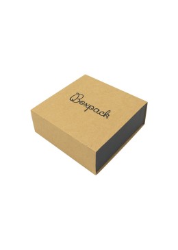 Caja de cartón para colgante o conjunto color kraft 83x83x33 mm SL-81-K-N