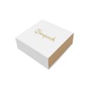 Caja de cartón para colgante o conjunto color blanco 83x83x33 mm SL-81-B-K