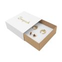 Caja de cartón para colgante o conjunto color blanco 83x83x33 mm SL-81-B-K