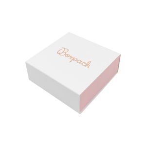 Caja de cartón para colgante o conjunto color blanco 83x83x33 mm SL-81-B-RS