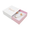Écrin en carton pour pendentif ou parure, blanc 83 x 83 x 33 mm SL-81-B-RS