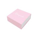 Caja de cartón para colgante o conjunto color rosa 83x83x33 mm SL-61-RS-B