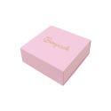 Caja de cartón para colgante o conjunto color rosa 83x83x33 mm SL-61-RS-RS