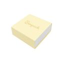 Caixa em cartão para pendente ou conjunto, amarela 83 x 83 x 33 mm SL-81-AM-B