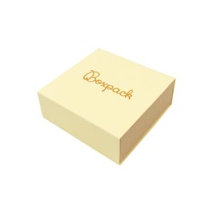 Gelbe Schachtel aus Karton für Anhänger oder Schmucksets 83 x 83 x 33 mm SL-81-AM-K