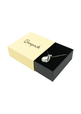 Caja de cartón para colgante o conjunto color amarillo 83x83x33 mm SL-81-AM-N