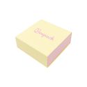 Gelbe Schachtel aus Karton für Anhänger oder Schmucksets 83 x 83 x 33 mm SL-81-AM-RS