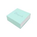 Écrin en carton pour pendentif ou parure, aigue-marine 83 x 83 x 33 mm SL-81-AQ-B