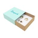 Écrin en carton pour pendentif ou parure, aigue-marine 83 x 83 x 33 mm SL-81-AQ-K