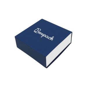 Caja de cartón para colgante o conjunto color azul 83x83x33 mm SL-81-A-B