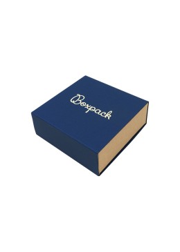 Caja de cartón para colgante o conjunto color azul 83x83x33 mm SL-81-A-K