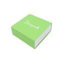Caja de cartón para colgante o conjunto color verde 83x83x33 mm SL-81-VE-B