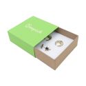 Caja de cartón para colgante o conjunto color verde 83x83x33 mm SL-81-VE-K