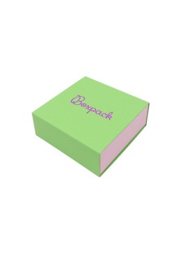 Caja de cartón para colgante o conjunto color verde 83x83x33 mm SL-81-VE-RS